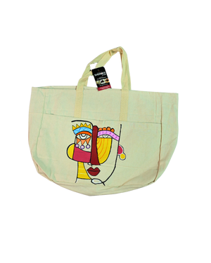 Abstract Muse Canvas Tote