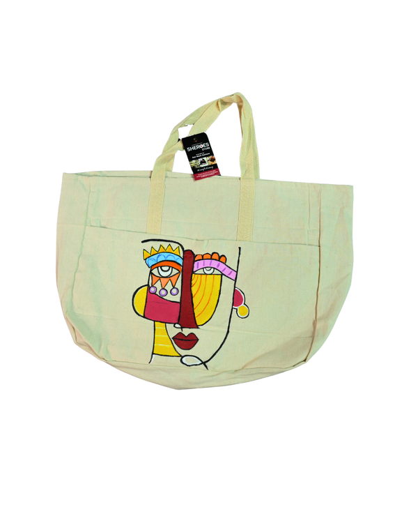 Abstract Muse Canvas Tote