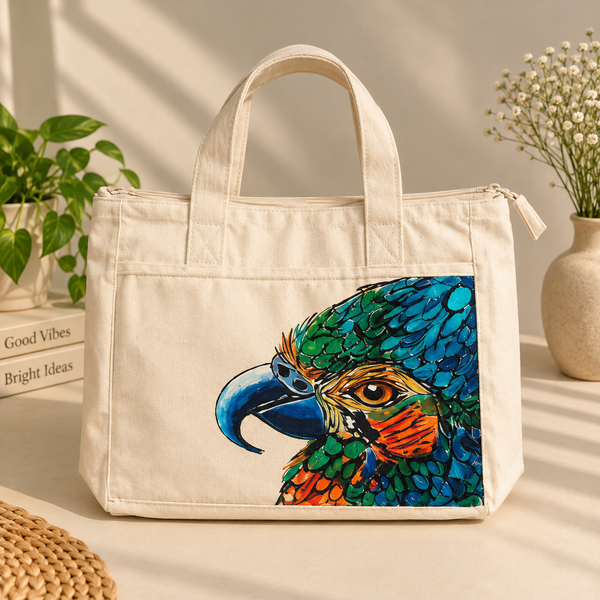 Blue Parrot Tote Bag
