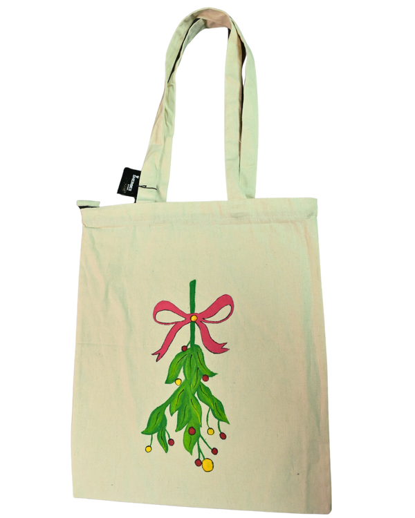 Christmas Greens Canvas Tote Bag
