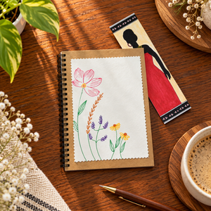 Floral Field and Bookmark
