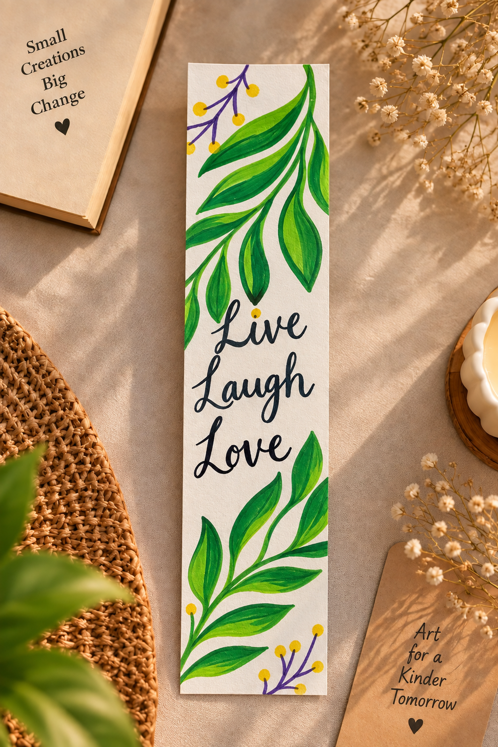 Live Laugh Love Bookmark