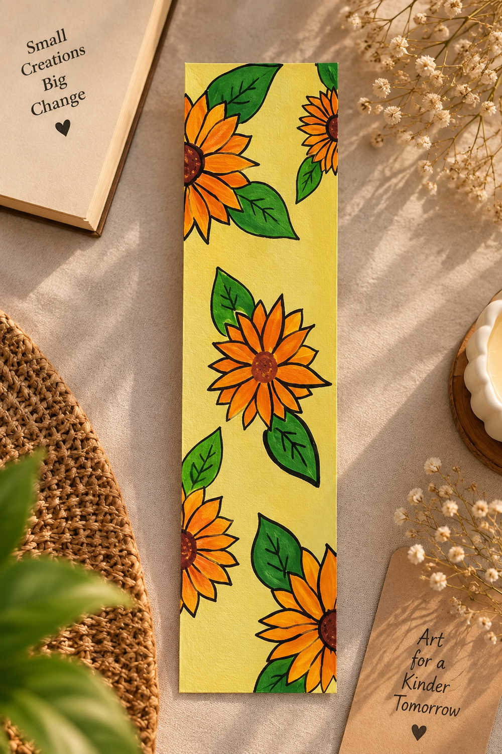 Sunflower bookmark