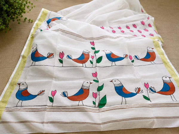 Handpainted Saree